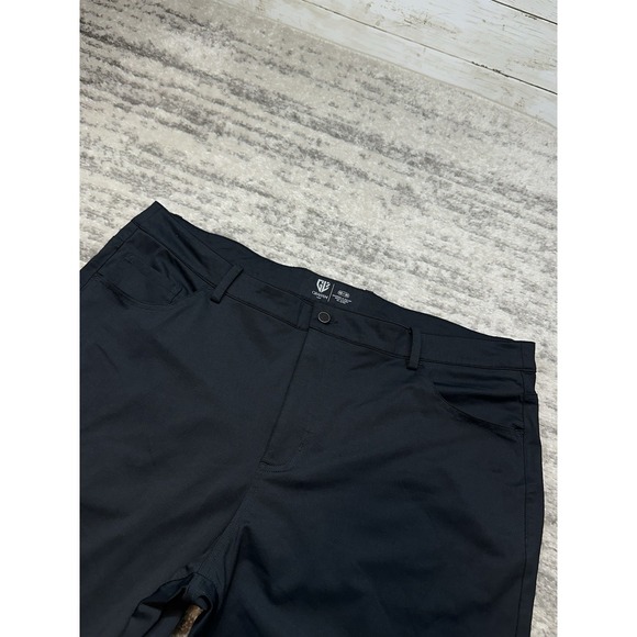 Graham Luxe Emerson Pants Mens 42x30 Black Chino Stretch Performance CorpCore - Picture 4 of 11